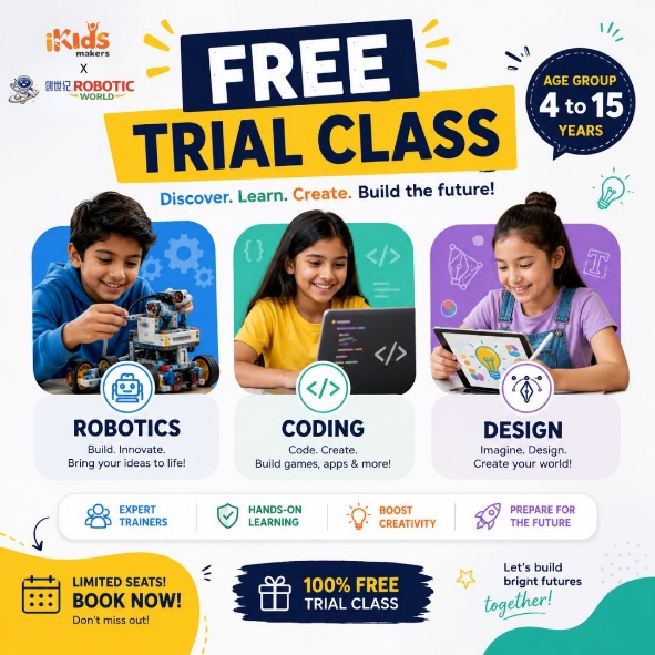 FREE Trial Class Registration - Robotics, Coding & Design