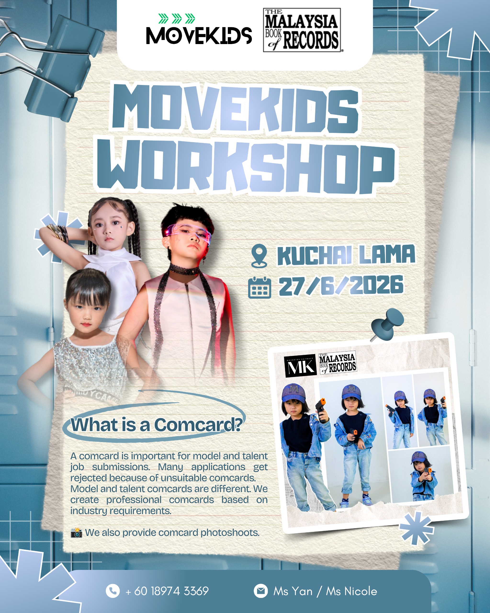 MOVEKIDS Retro Kids Modeling Workshop