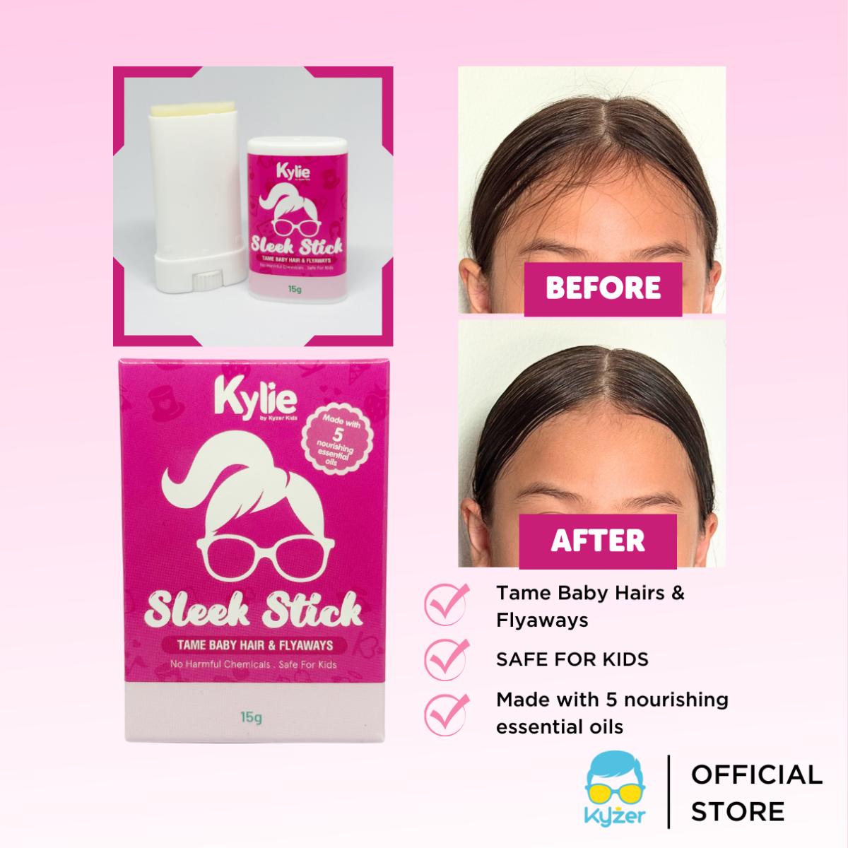 Kylie Sleek Stick - Natural Hair Balm Wax for Kids, 15g