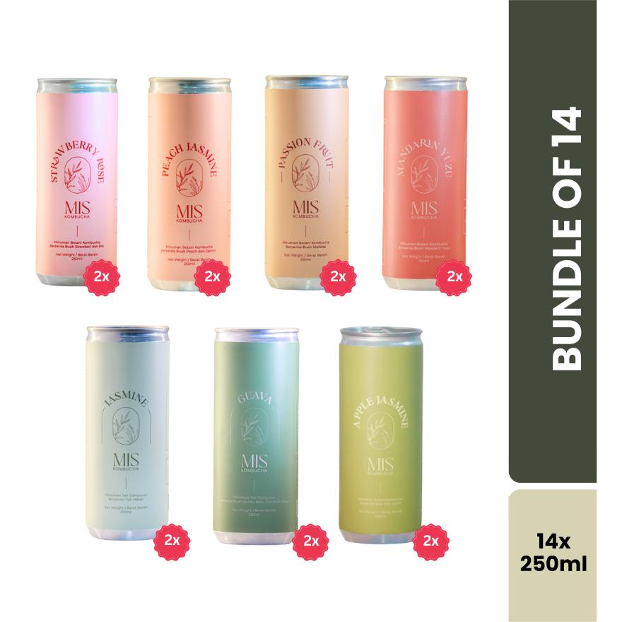 14 Cans Kombucha Bundle