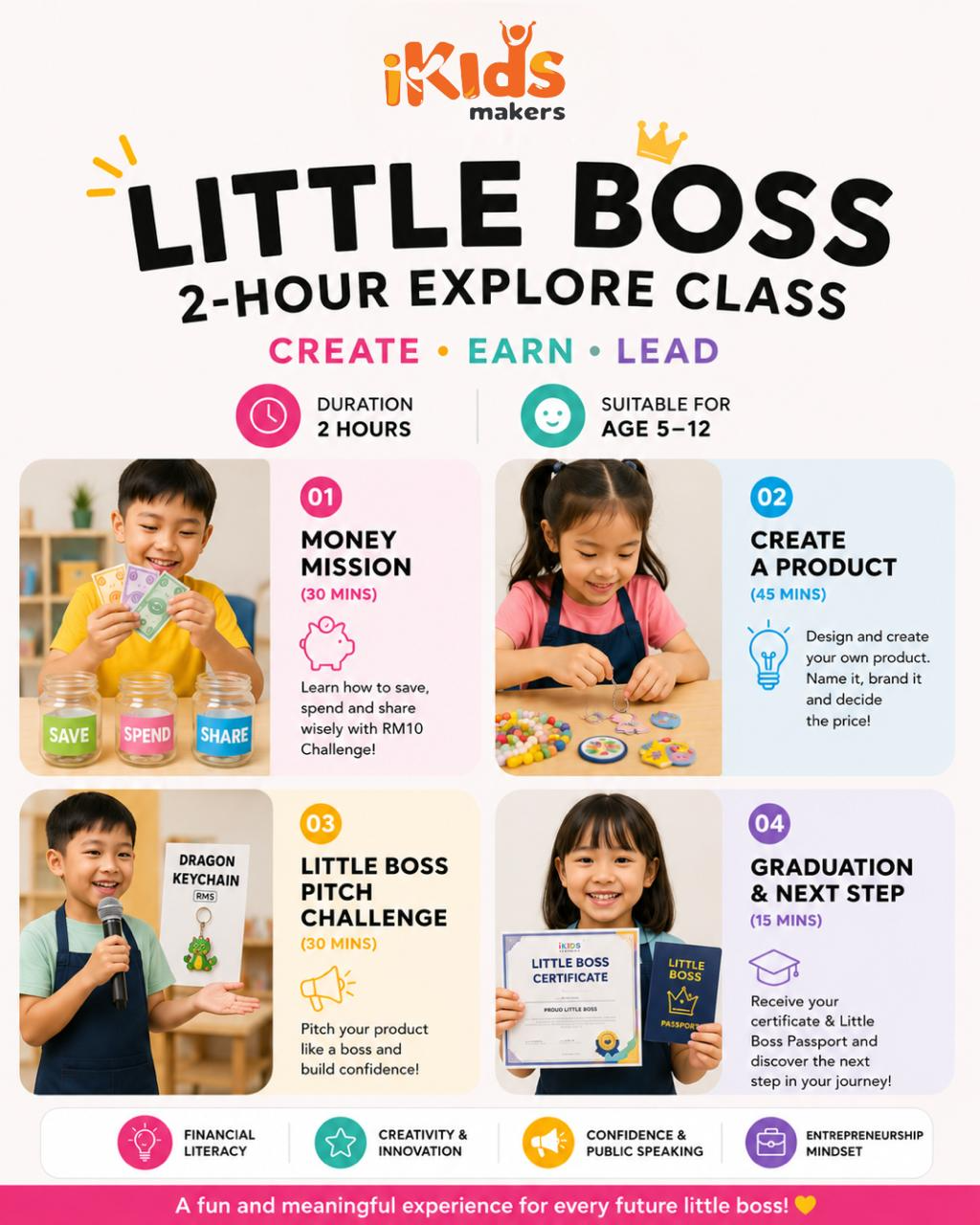 iKIDS Makers Little Boss 2-Hour Explore Class